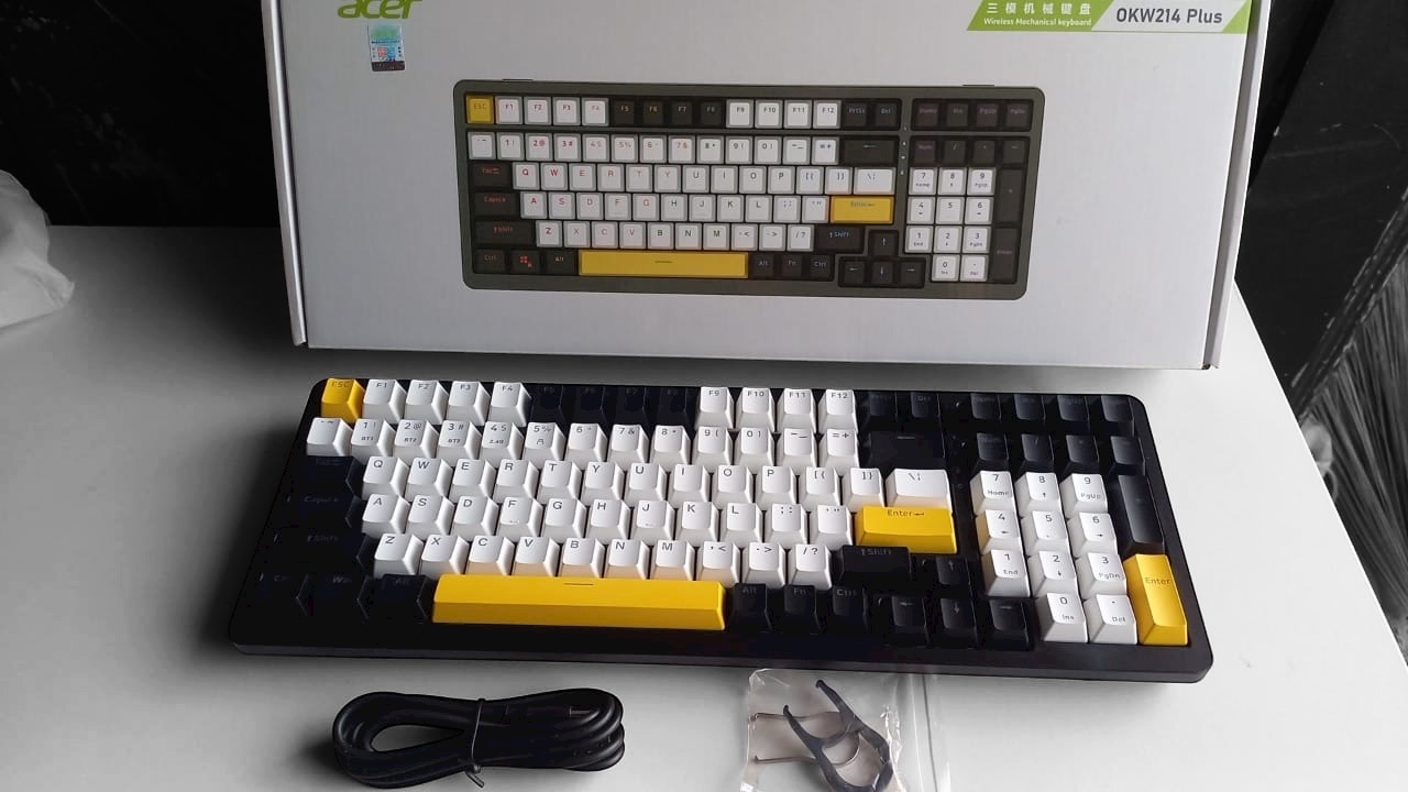 Clavier Mécanique Sans Fil JK98 (OKW214) Acer - Switchs OUTEMU White