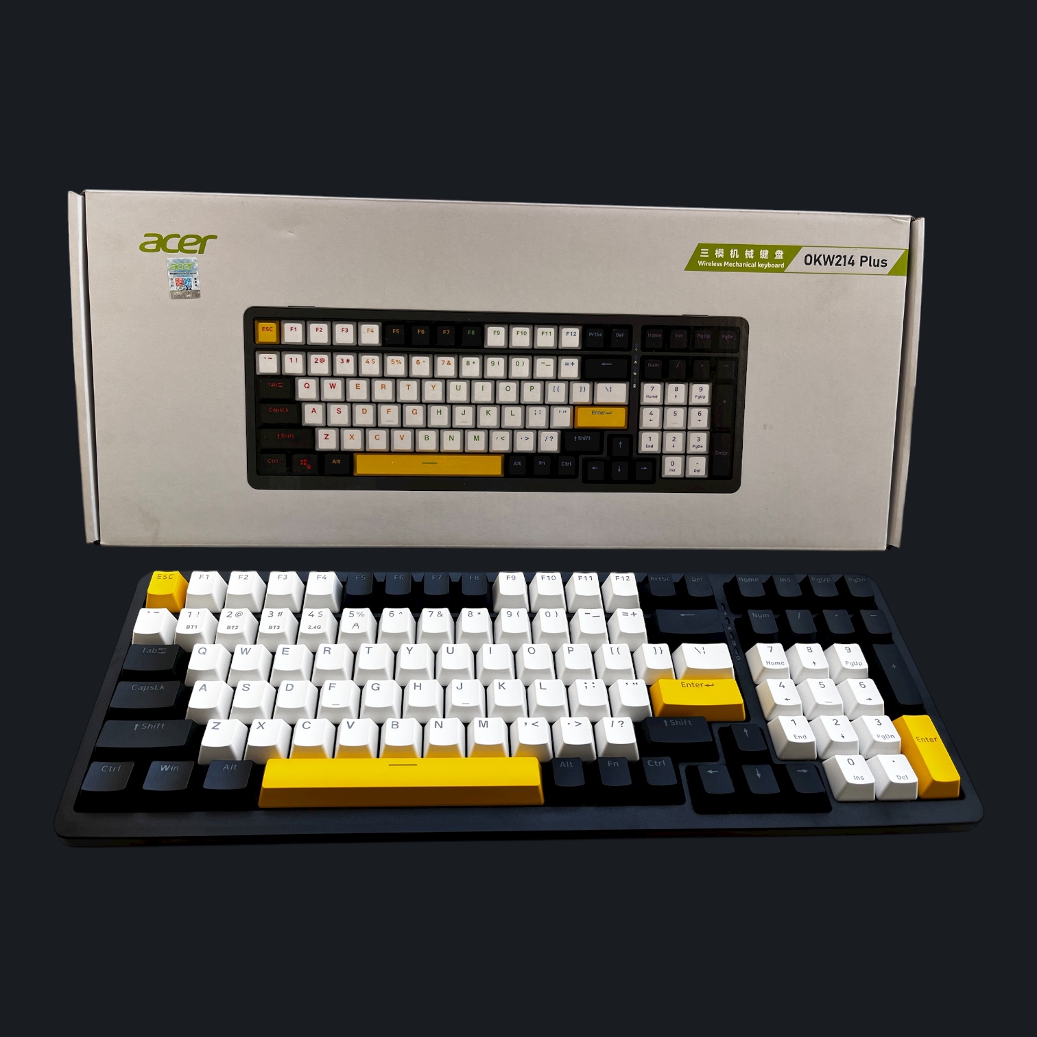 Clavier Mécanique Sans Fil JK98 (OKW214) Acer - Switchs OUTEMU White